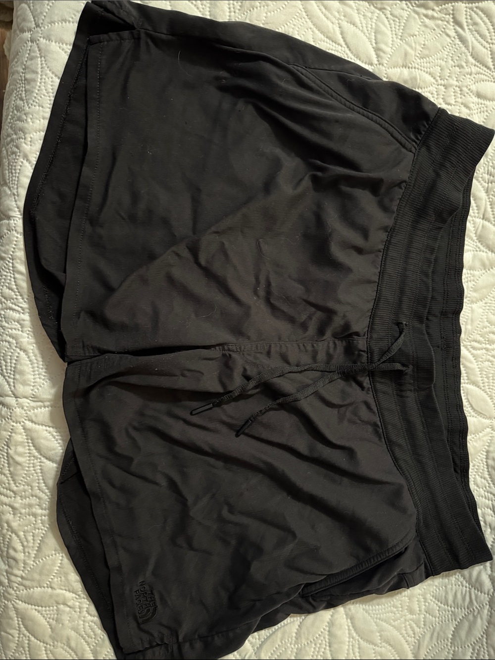 The North Face Black Athletic Shorts with Drawstring